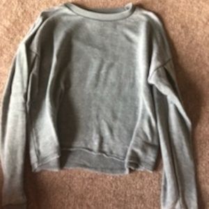 American eagle light green cropped sweater